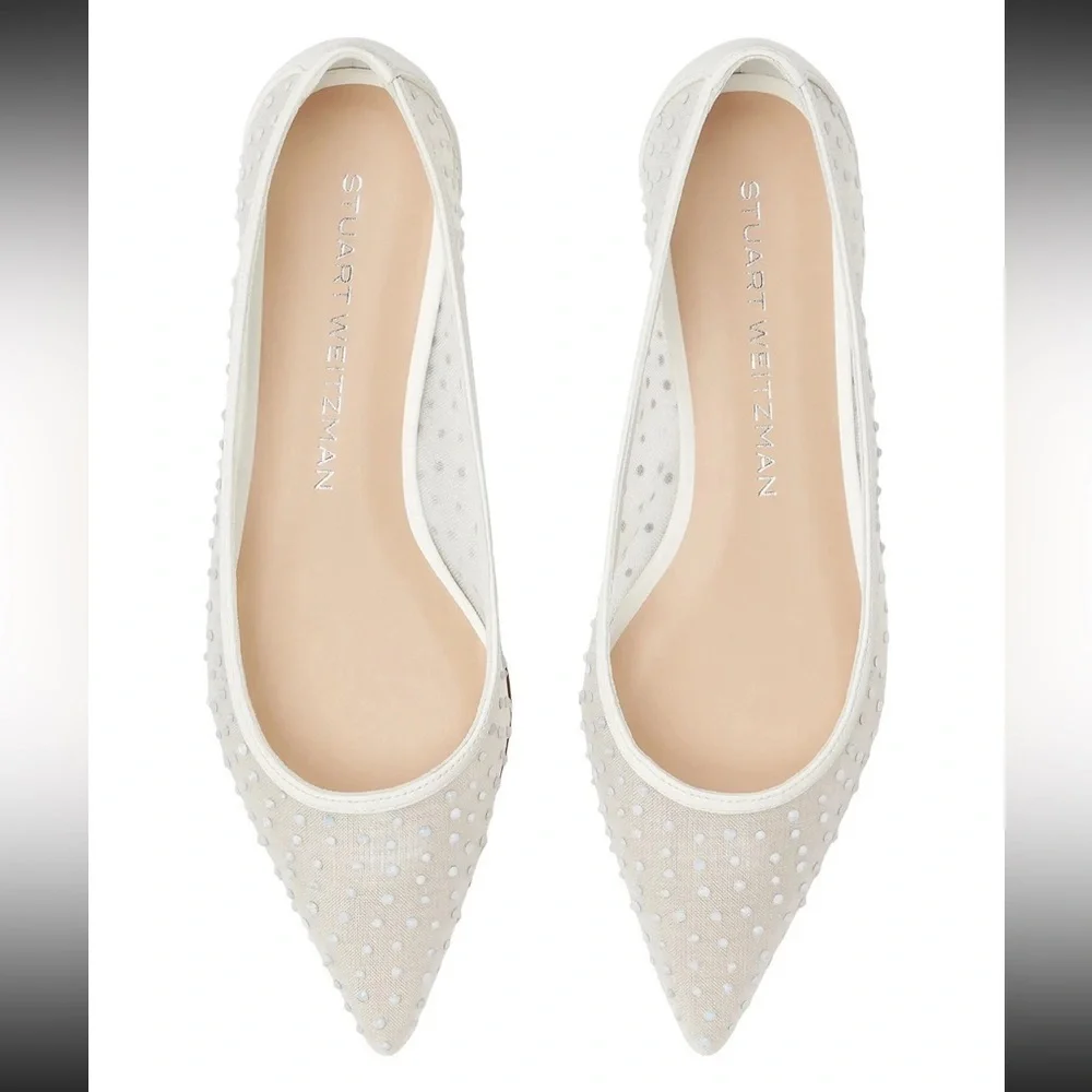 Stuart Weitzman Emilia Mesh Flats - Picture 2 of 5